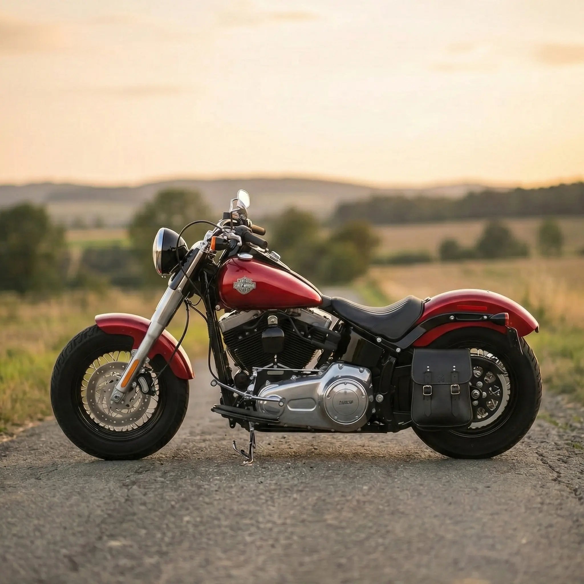 H-D® Pre-2017 Softail Left Side Solo Bag - SHL04