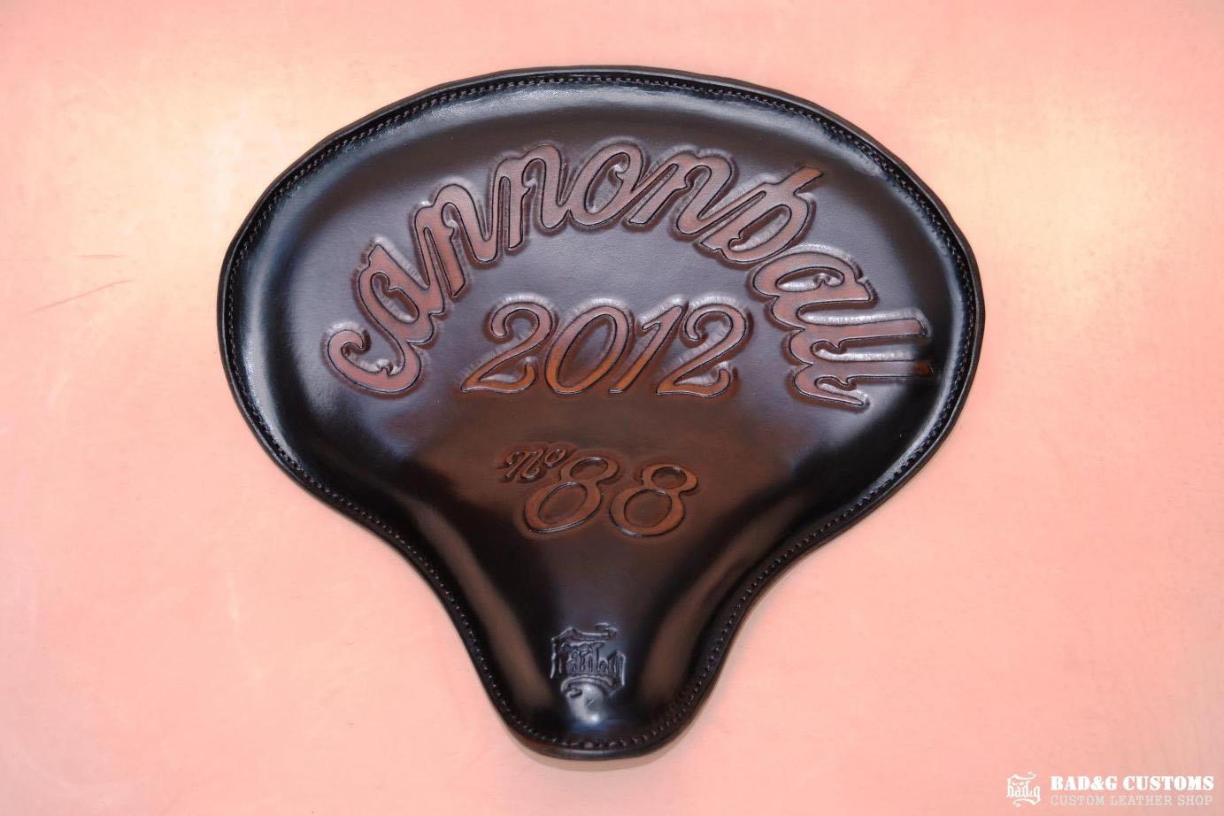 Cannonball Motorcycle Race 2012 Seat and Saddlebags Set - Doug Wothke #88