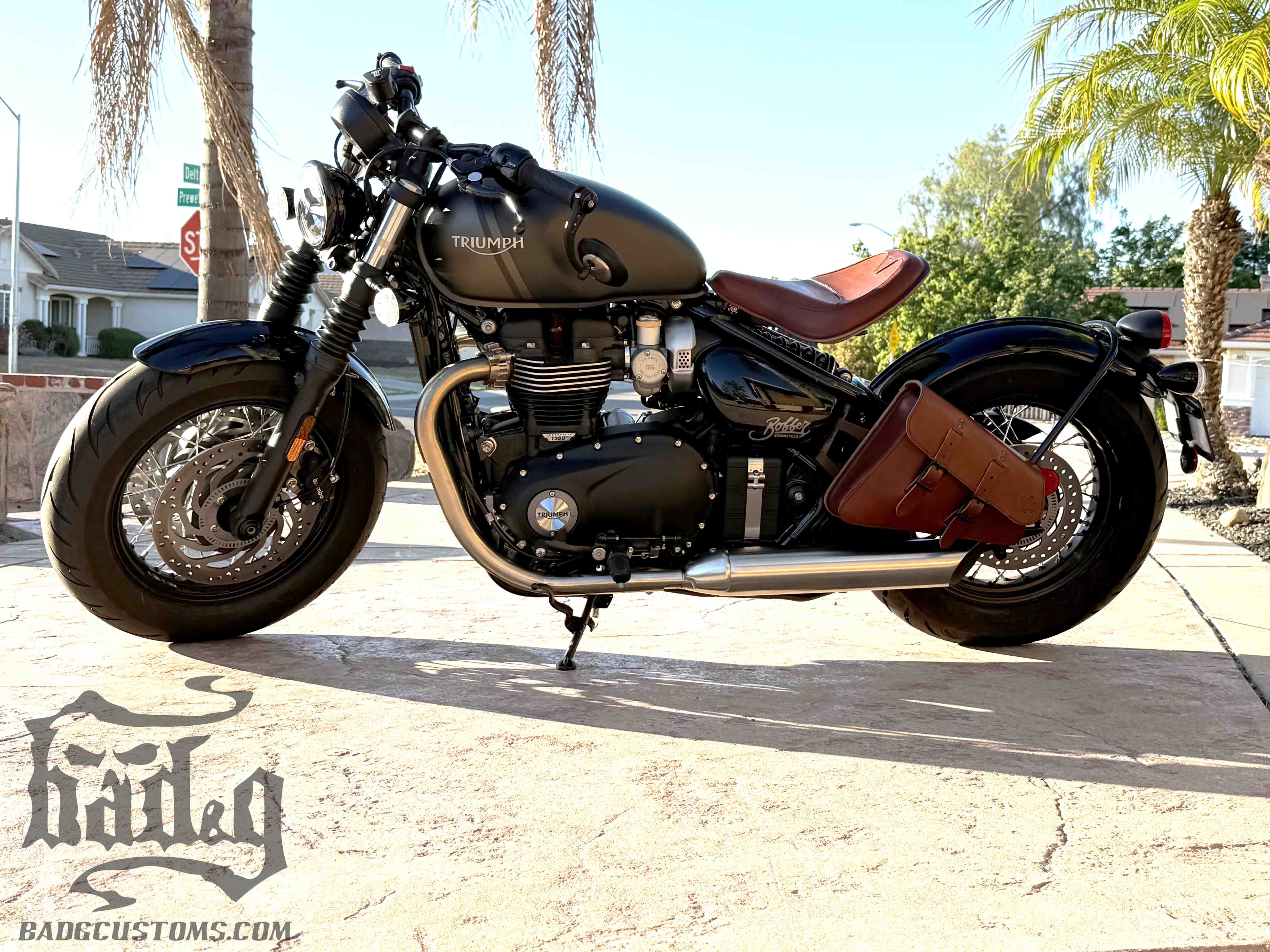 Triumph Bonneville Bobber Custom Seat