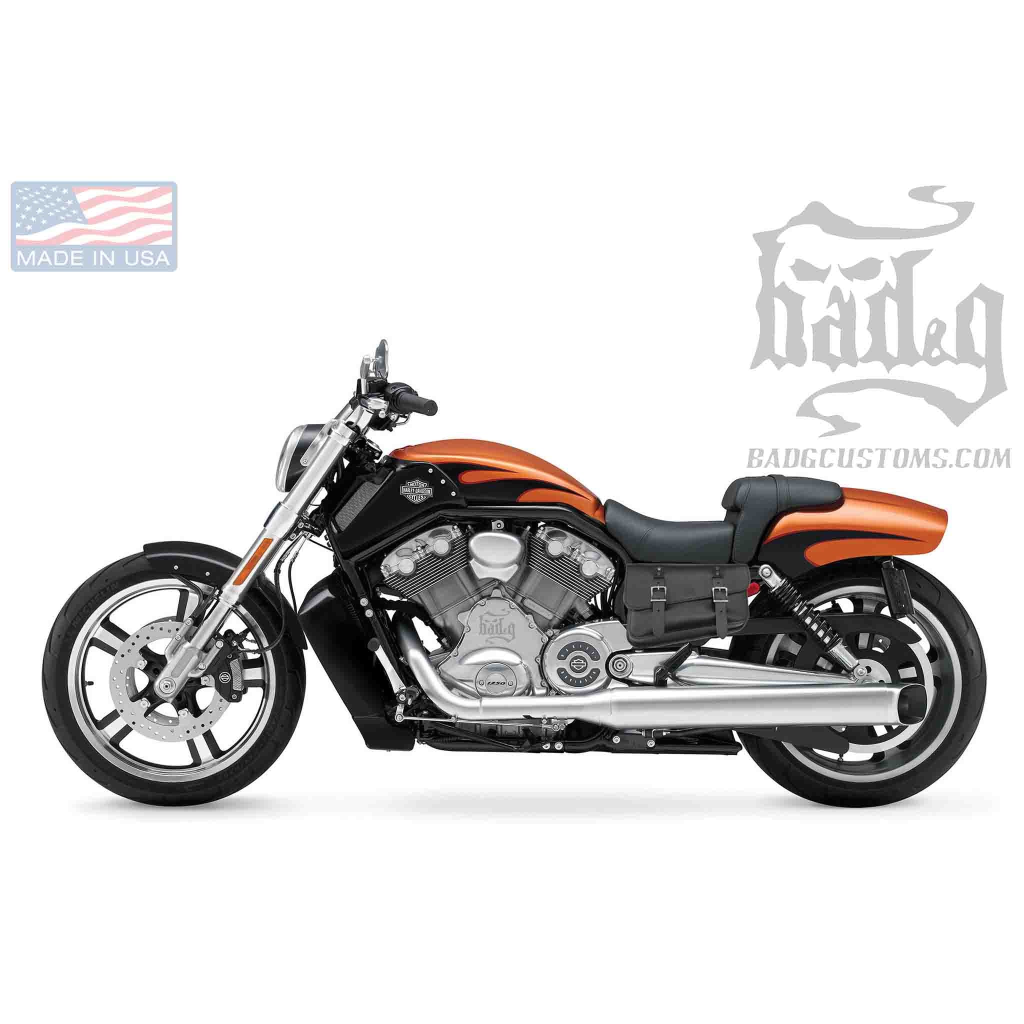Upgrade your Harley-Davidson® V-Rod® with the VFL01 V-Rod® Left Side Solo Frame Bag. Hand crafted in USA with premium leather and top quality hardware. Durable and stylish, it's the perfect fit for your motorcycle.