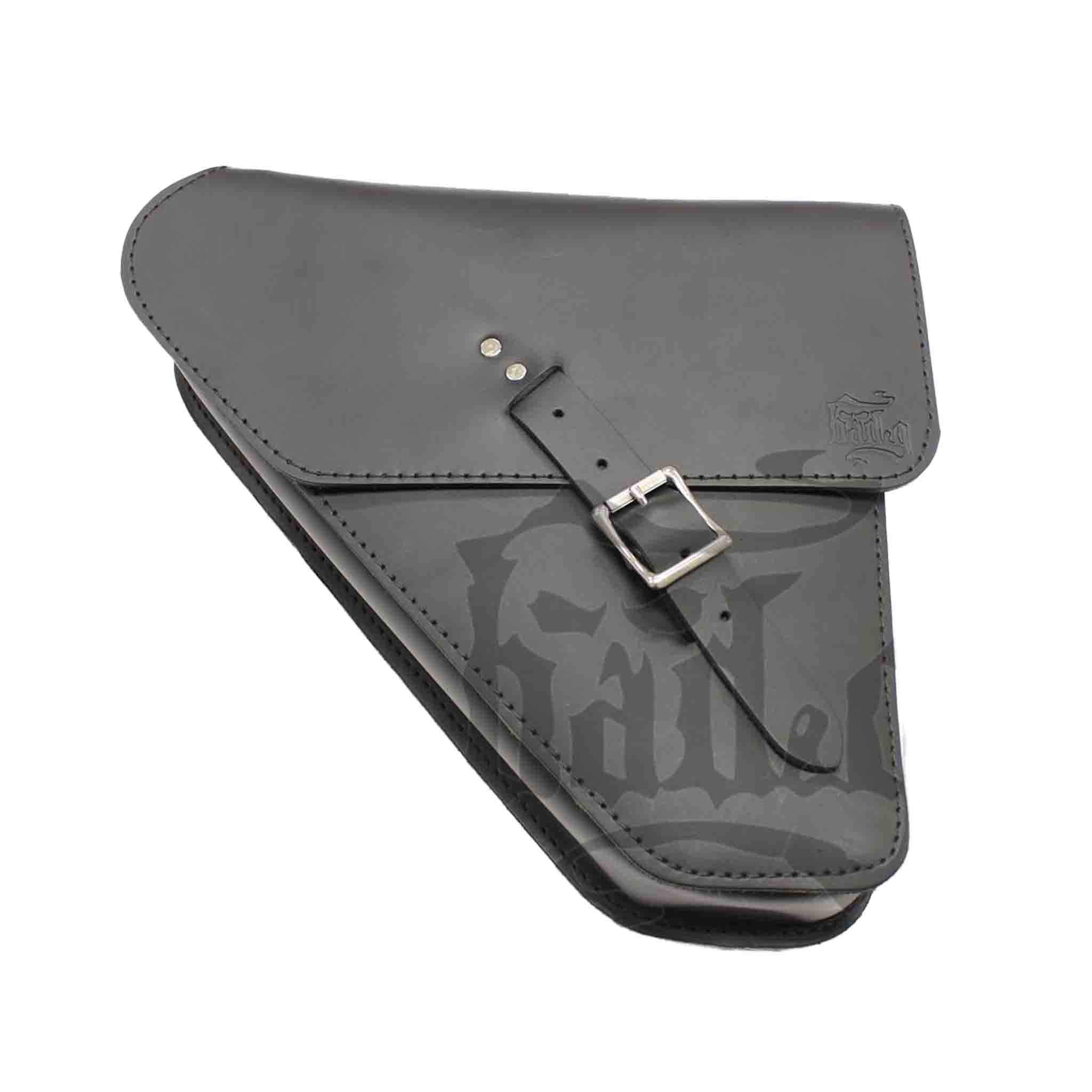 Upgrade your Harley-Davidson® Dyna with the DL031 Dyna Left Side Solo Bag. Hand crafted in USA with premium leather and top quality hardware. Durable and stylish, it's the perfect fit for your motorcycle.
