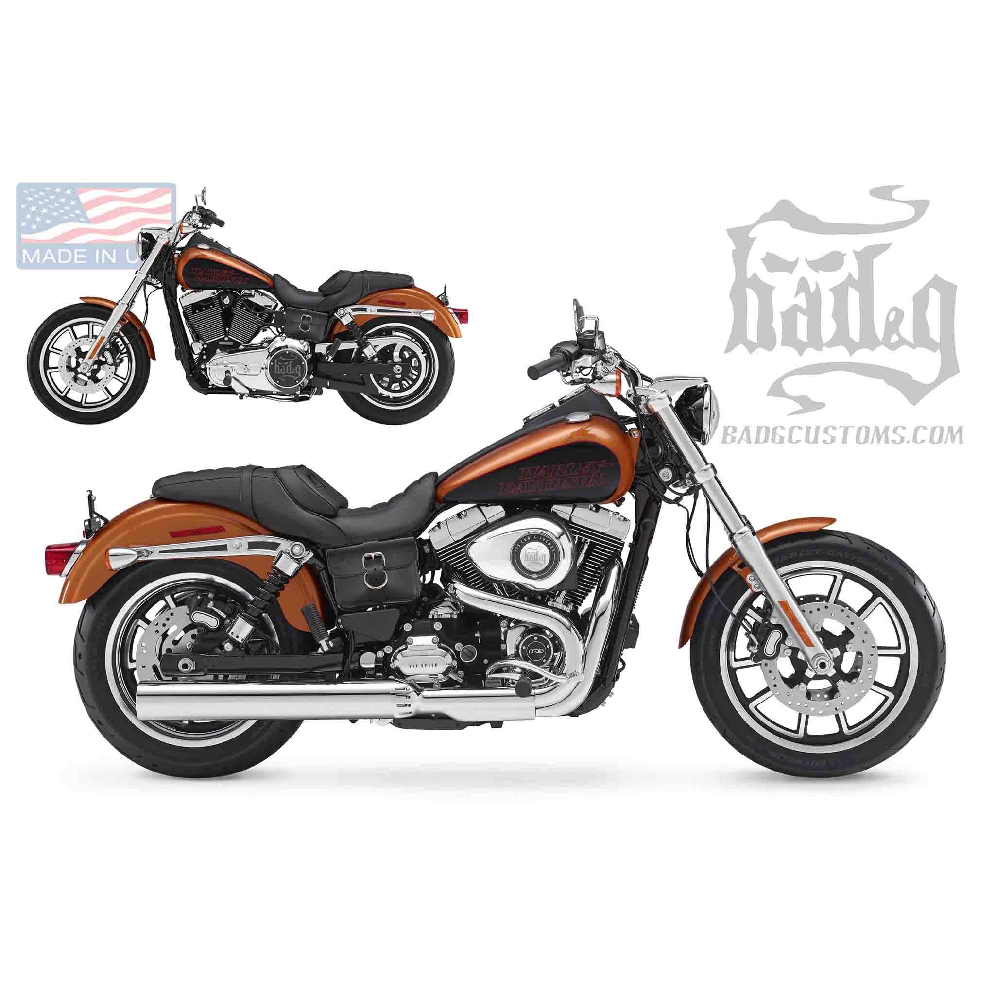 Upgrade your Harley-Davidson® Dyna with the DTU07 Dyna Throw Under Seat Bags. Hand crafted in USA with premium leather and top quality hardware. Durable and stylish, it's the perfect fit for your motorcycle.