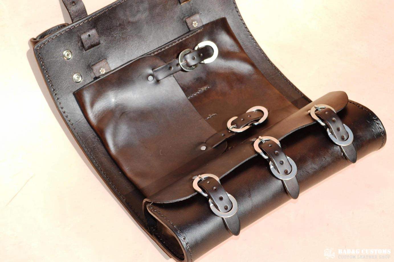 Cannonball Motorcycle Race 2012 Seat and Saddlebags Set - Doug Wothke #88