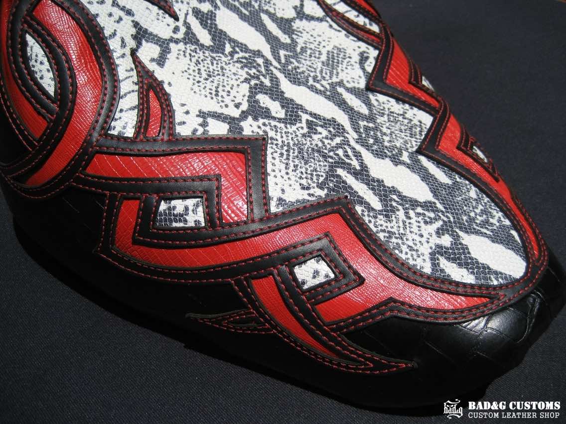 Harley-Davidson Softail Tribal Seat with Matching Backrest and Tool Bag