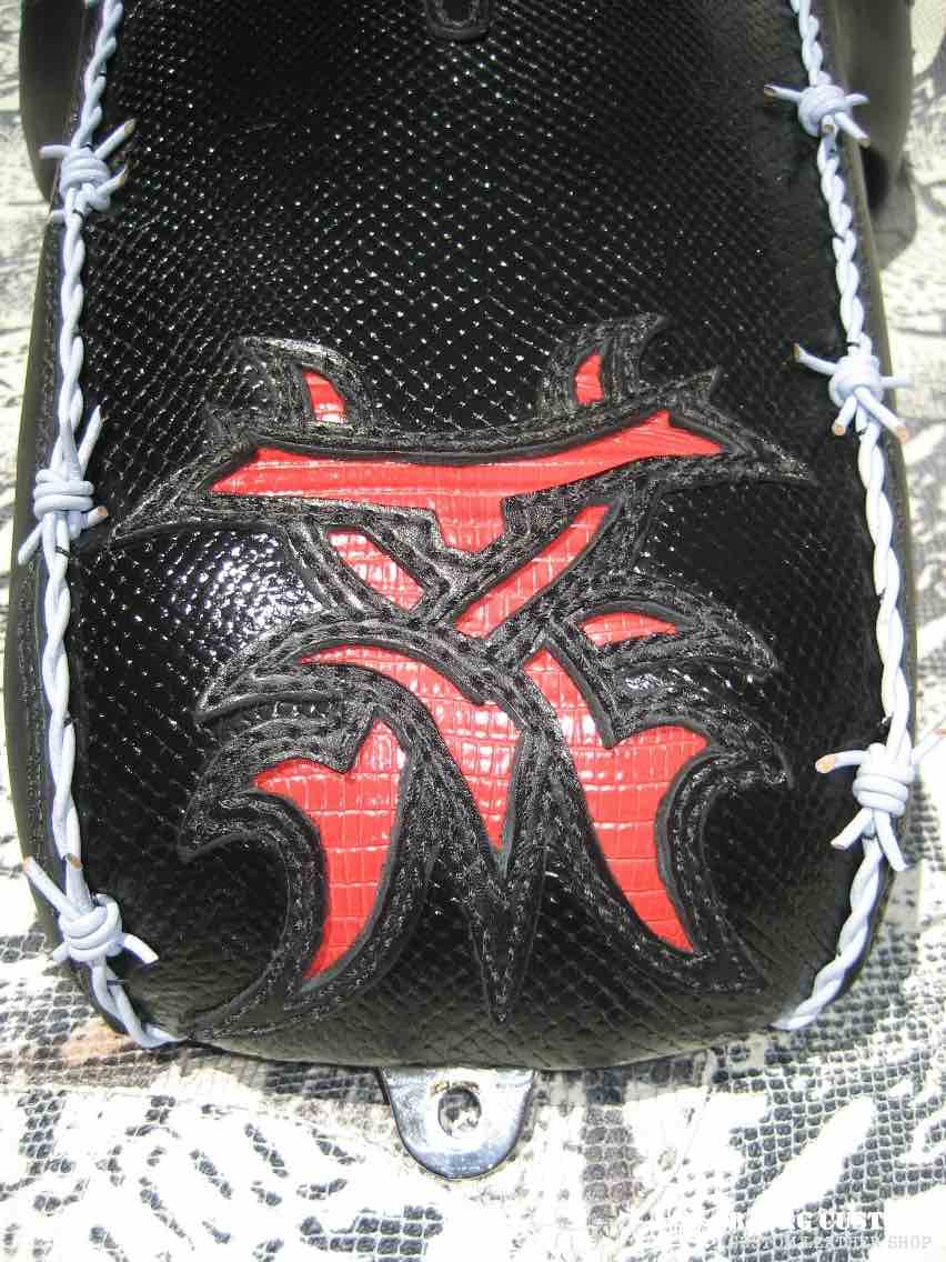 Honda VTX 1300 1800 Barbed Wire Snake Skin Custom Seat