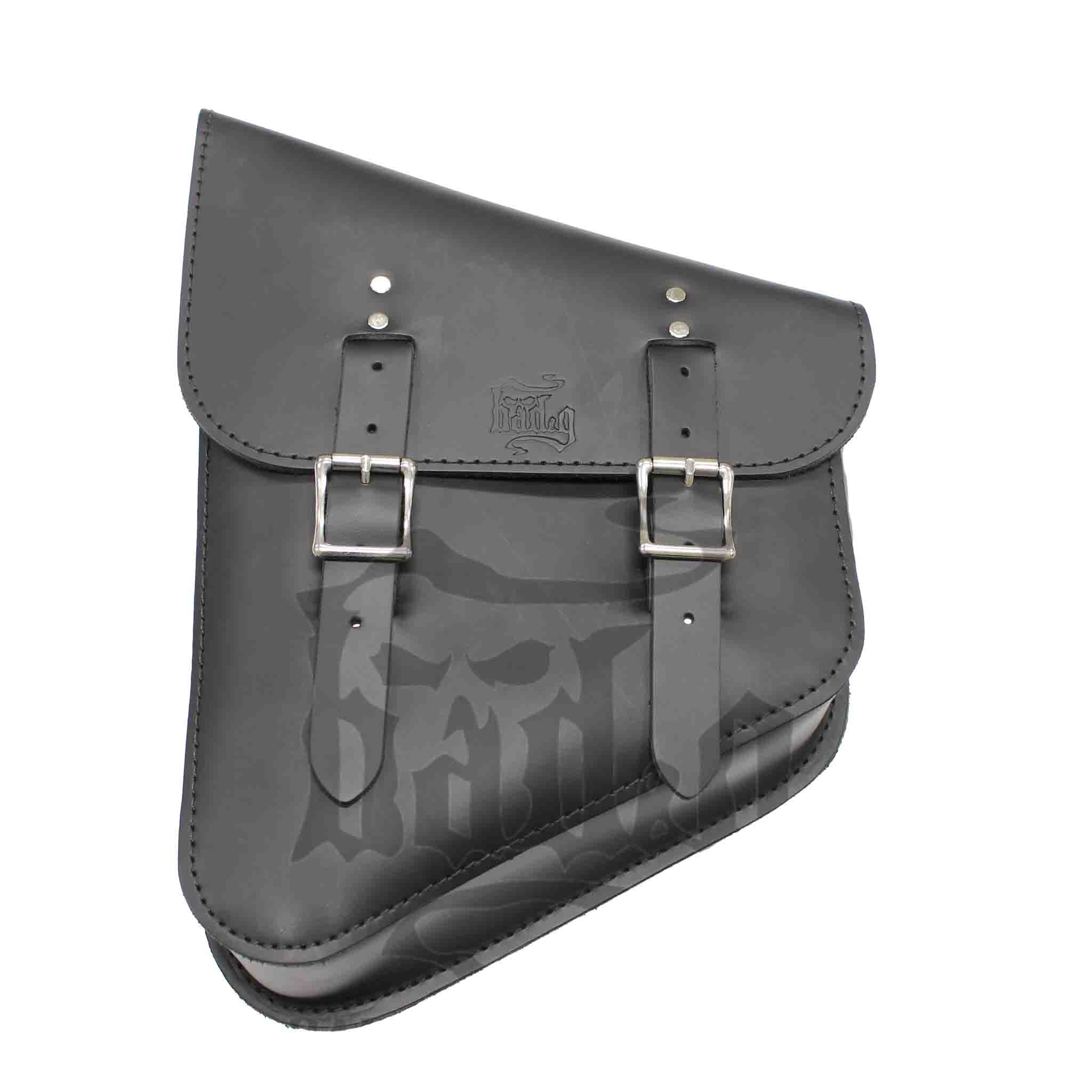 Upgrade your Harley-Davidson® Softail with the SHL01 Left Side Swingarm Solo Bag. Hand crafted in USA with premium leather and top quality hardware. Designed to fit all Pre-2017 Harley-Davidson® Softail models*. Durable and stylish, it features easy installation and it's the perfect fit for your motorcycle.