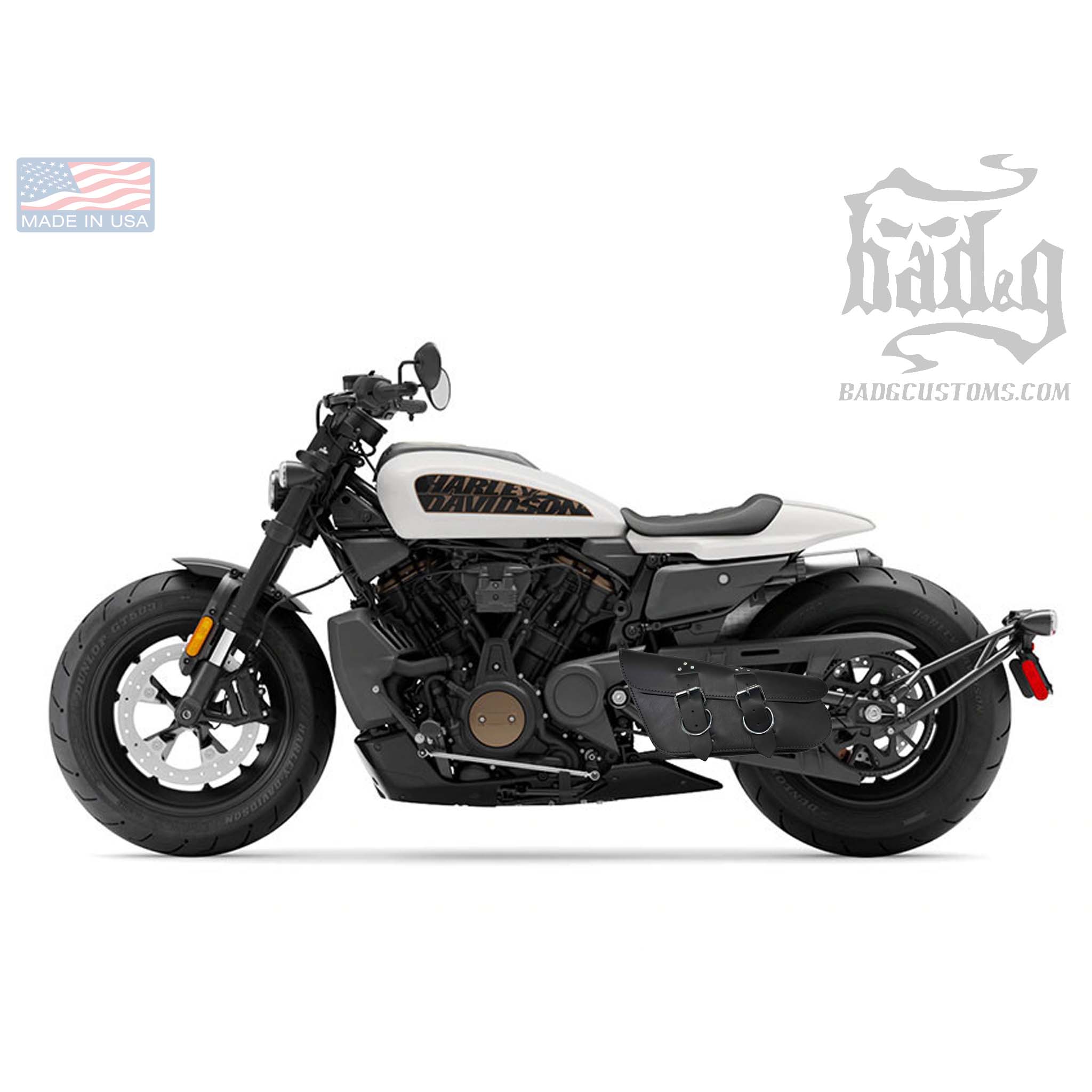 Upgrade your Harley-Davidson® Sportster S with the SL06 Left Side Solo Bag. Hand crafted in USA with premium leather and top quality hardware. Durable and stylish, it's the perfect fit for your motorcycle.