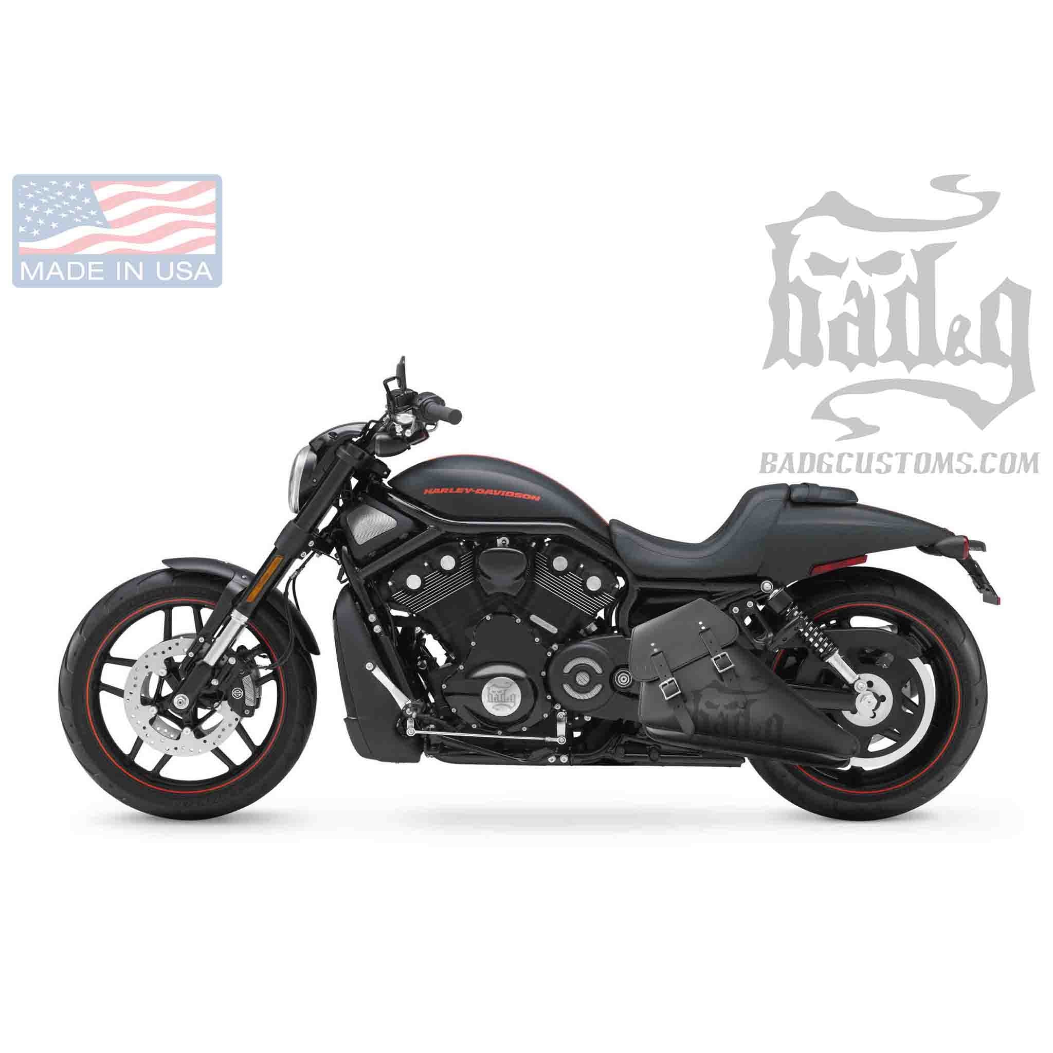 Upgrade your Harley-Davidson® V-Rod® with the VRL04 V-Rod® Left Side Solo Bag. Hand crafted in USA with premium leather and top quality hardware. Durable and stylish, it's the perfect fit for your motorcycle.